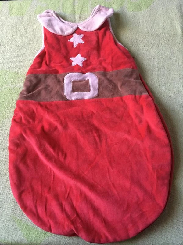 Nid d'ange / turbulette rouge père noêl pour bébé